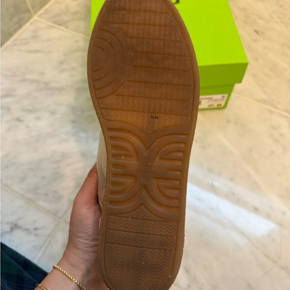 Sam Edelman Kyla Sneakers in Ivory/Honey Tan - Picture 8 of 10